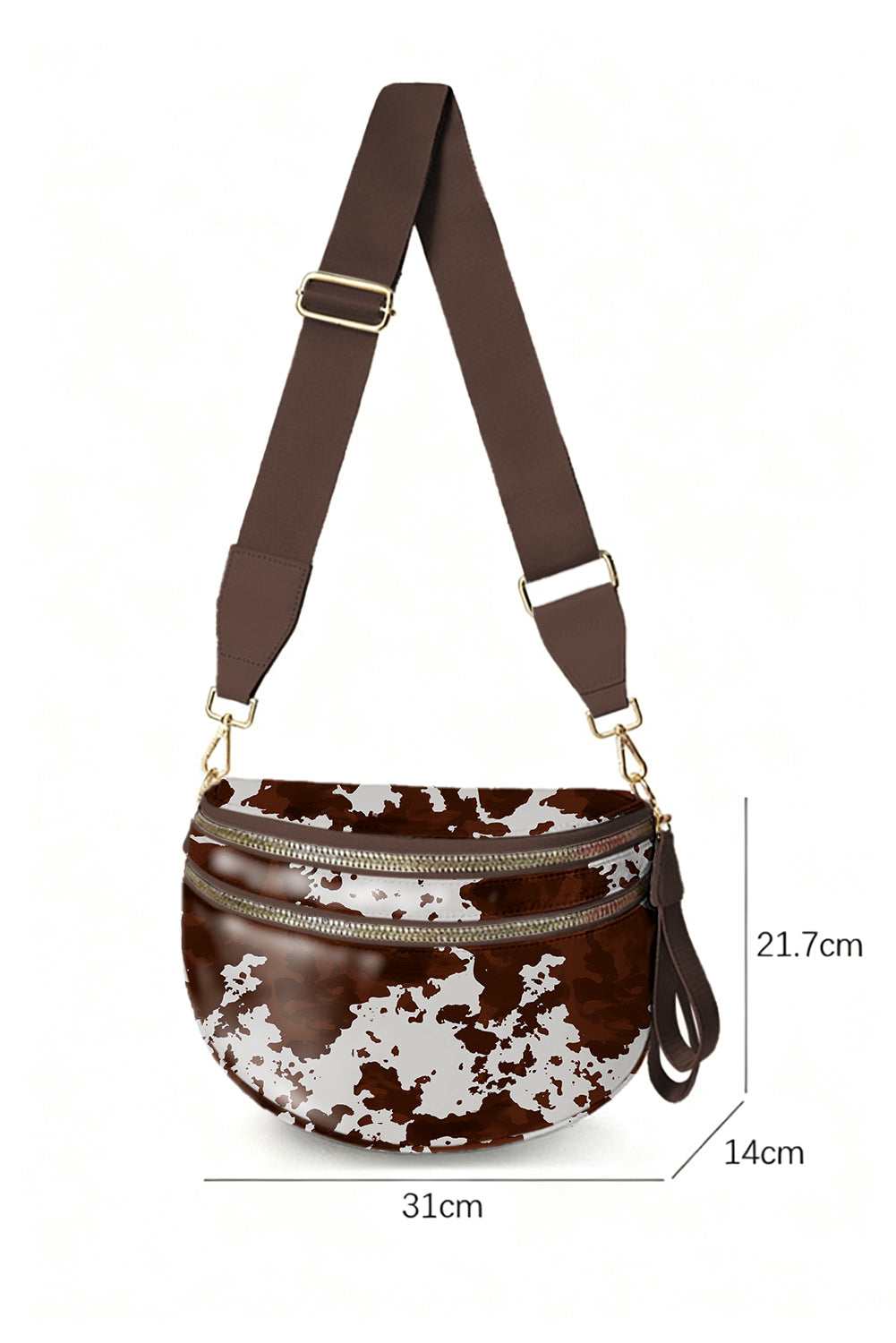 Ranch Roads Cow Print Crossbody Bag
