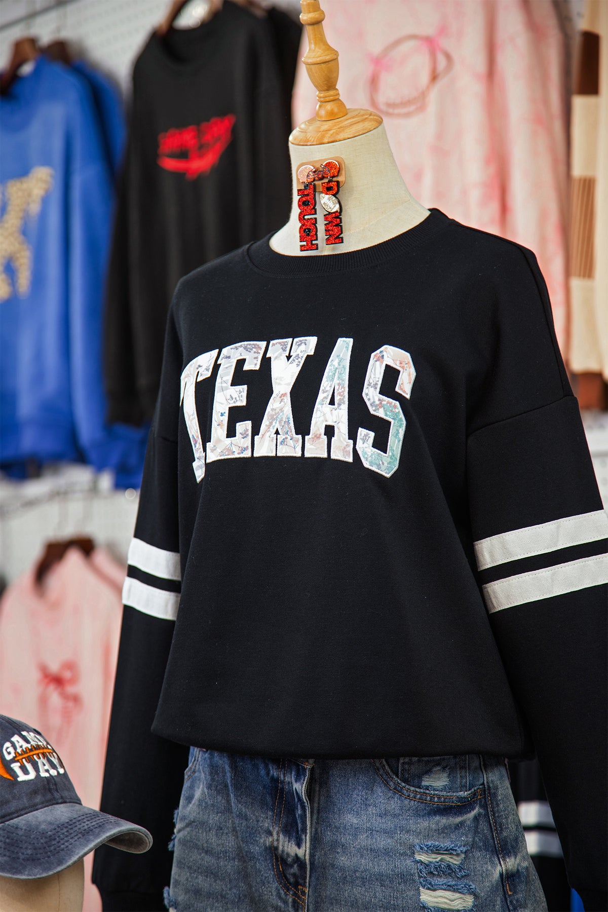 TEXAS Varsity Patchwork Sweatshirt