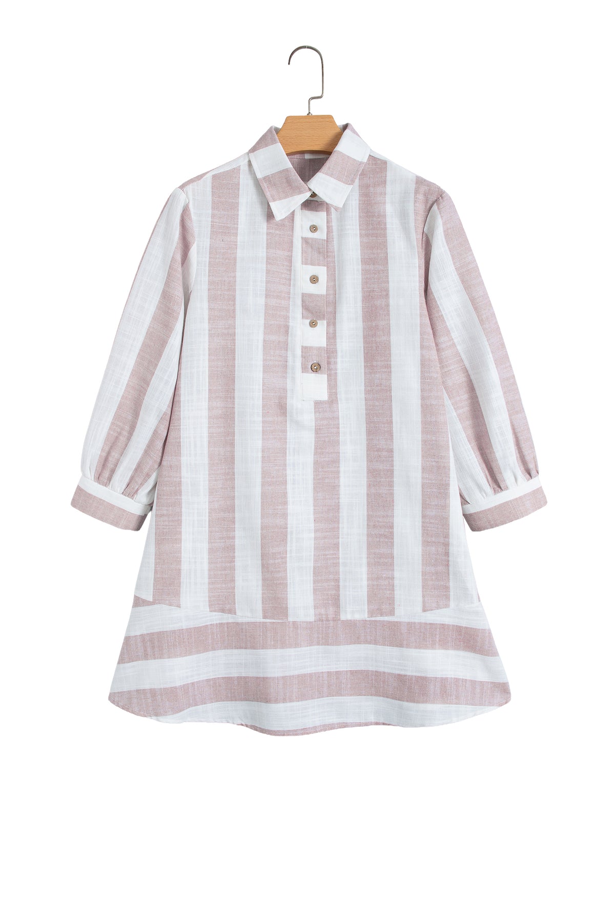 Sunday Stroll Striped Button-Front Dress