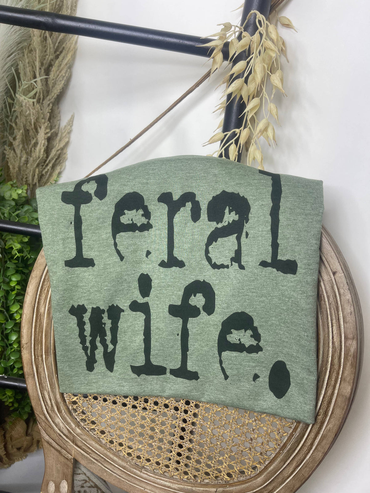 “Feral Wife” Western Graphic Tee — PREORDER