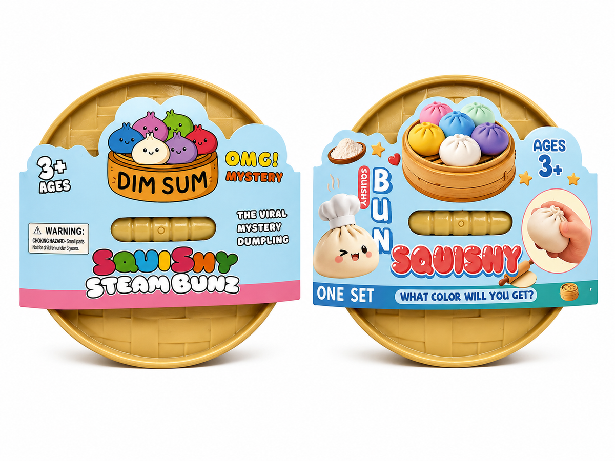 Mystery Squishy Steam Bunz 🥟✨