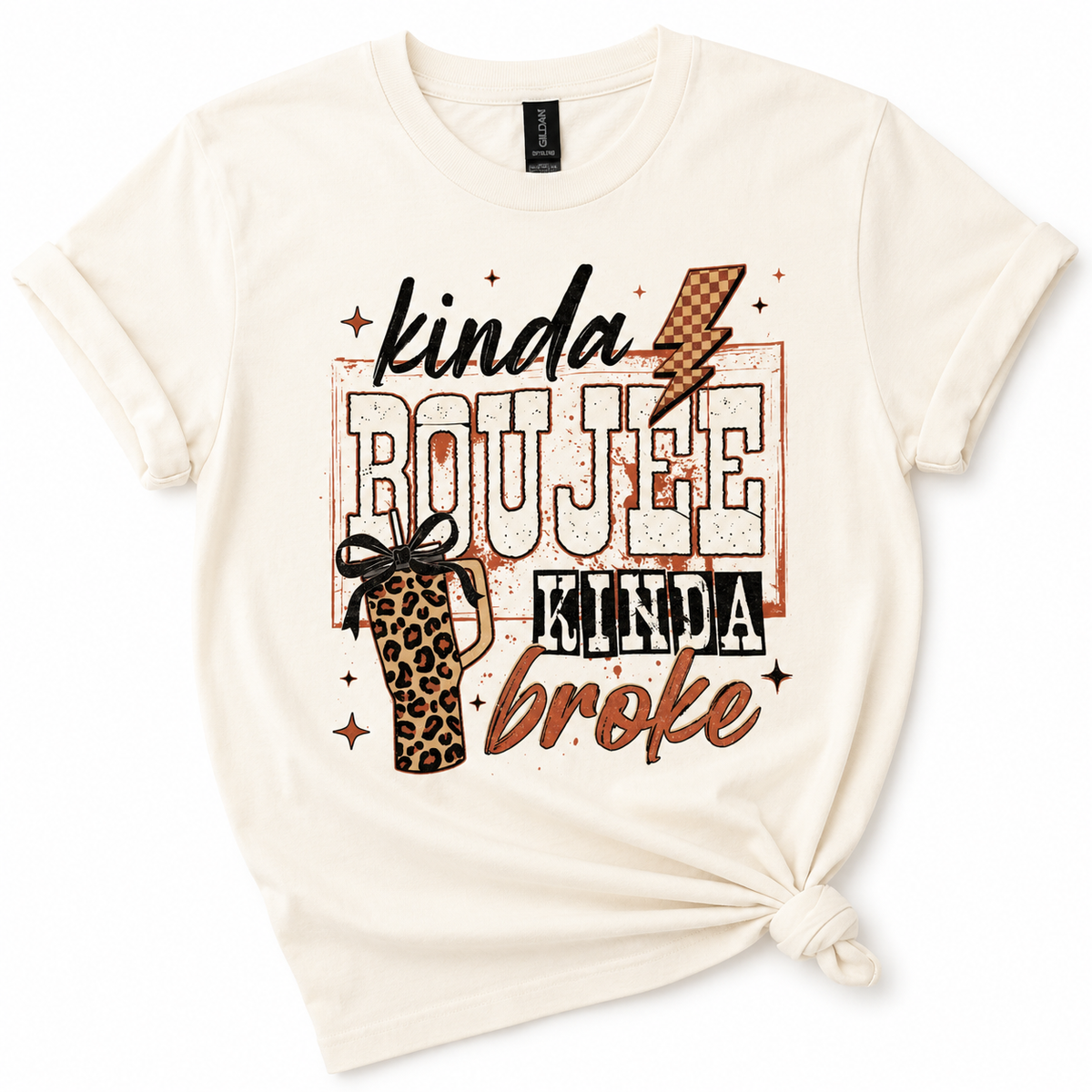 Kinda Boujee Kinda Broke Graphic Tee