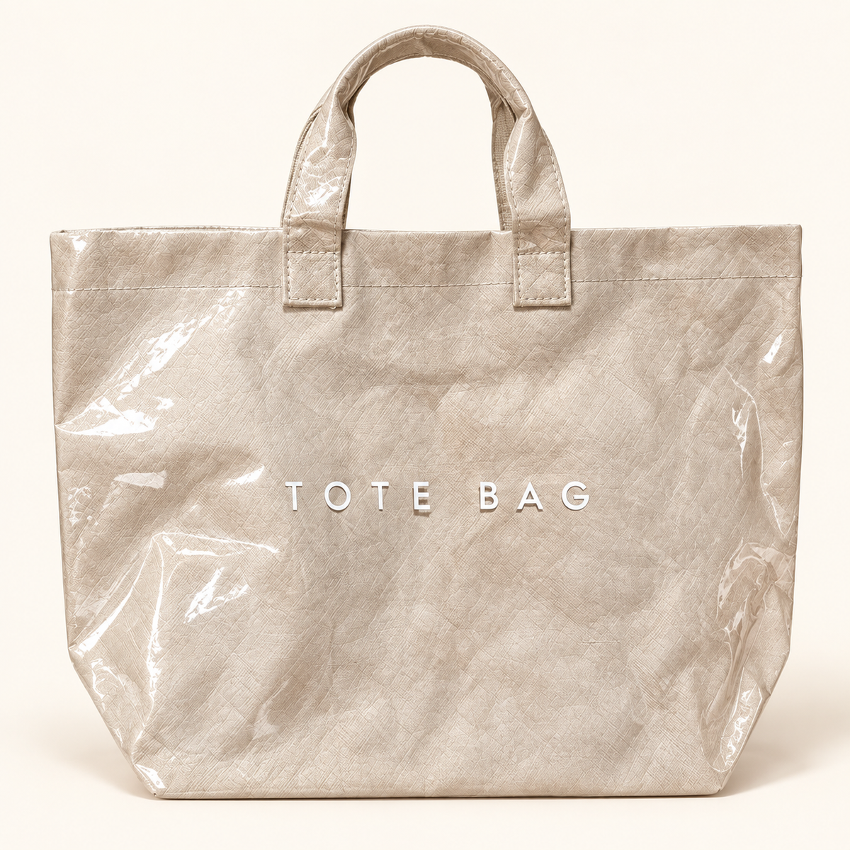 Neutral Glossy Tote Bag