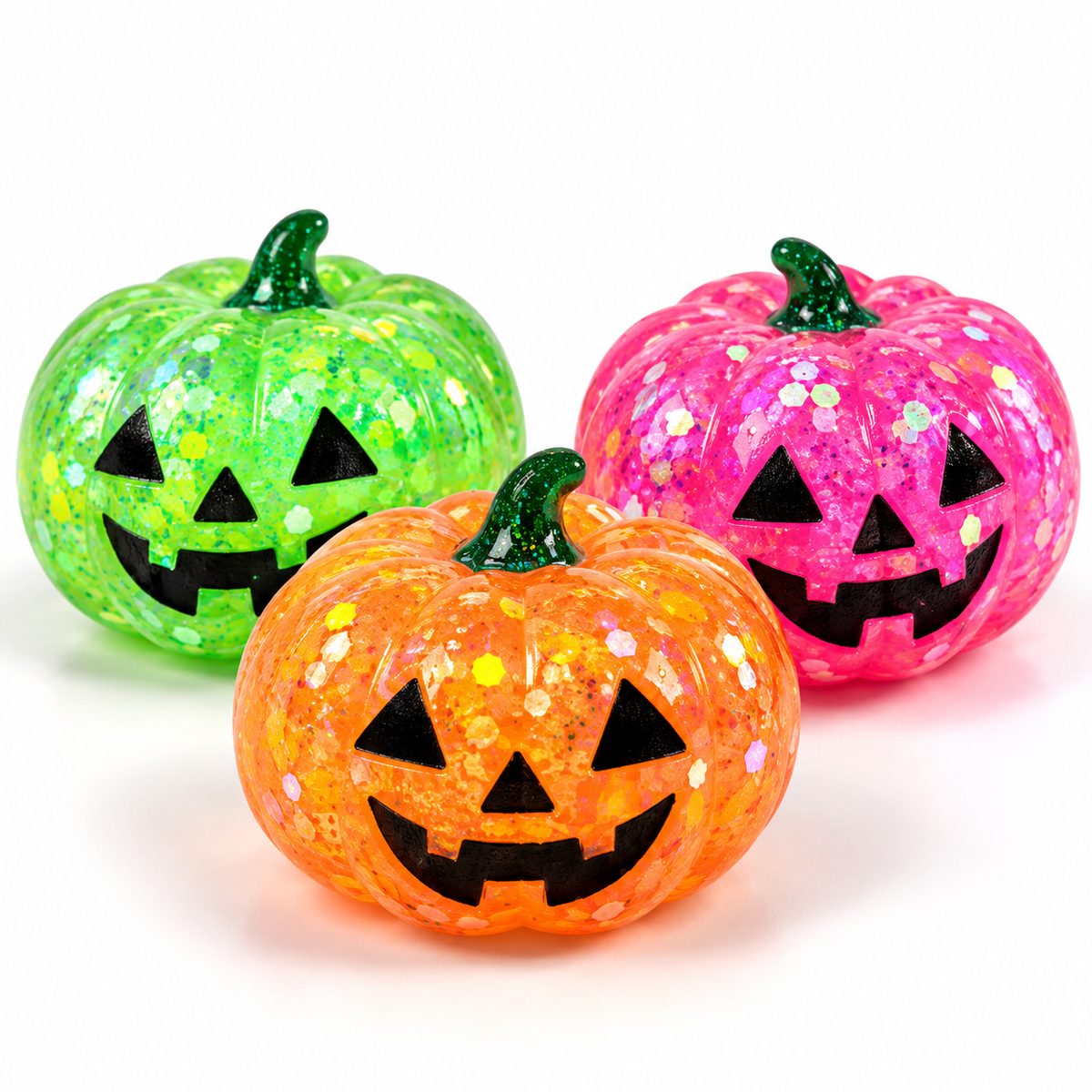 Glitter Jack-O’-Lantern Pumpkin Squishy