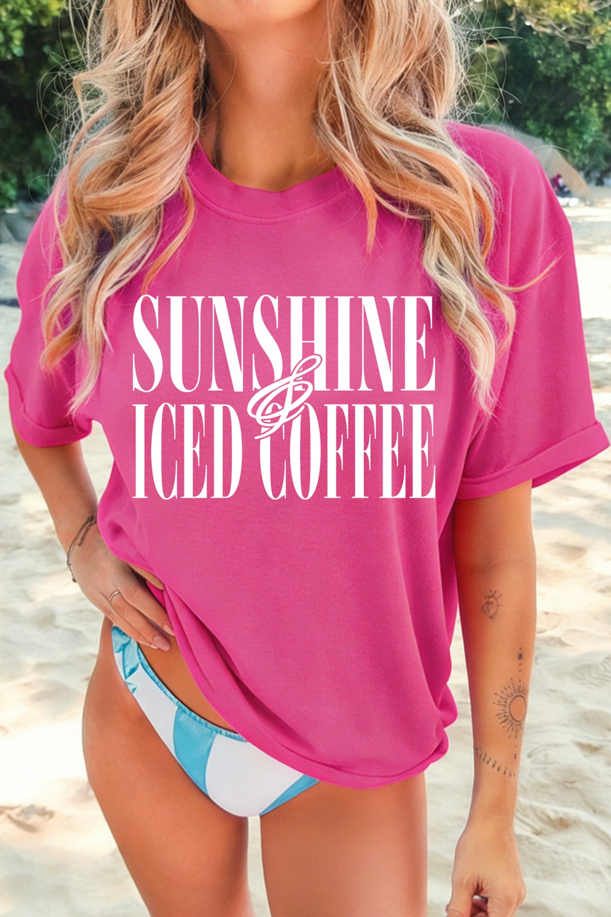 Sunshine & Iced Coffee Graphic Tee