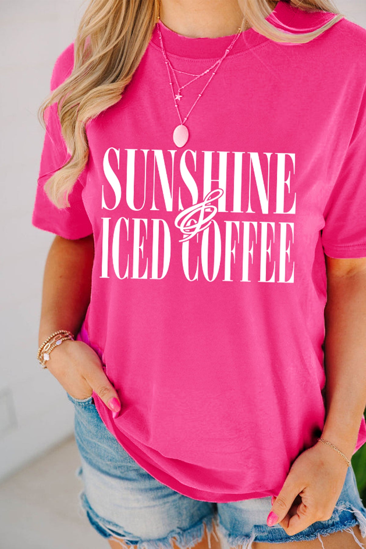 Sunshine & Iced Coffee Graphic Tee