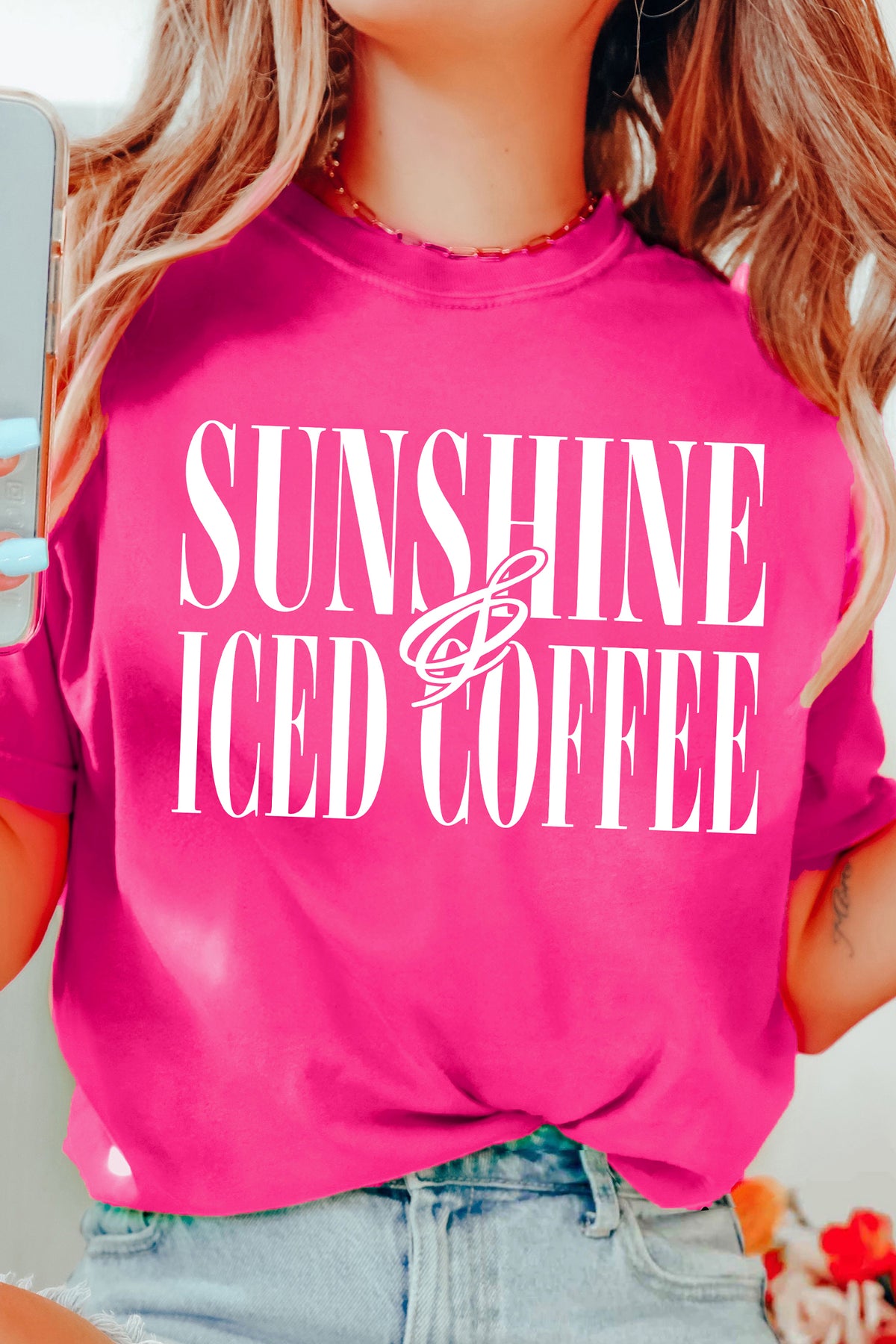 Sunshine & Iced Coffee Graphic Tee