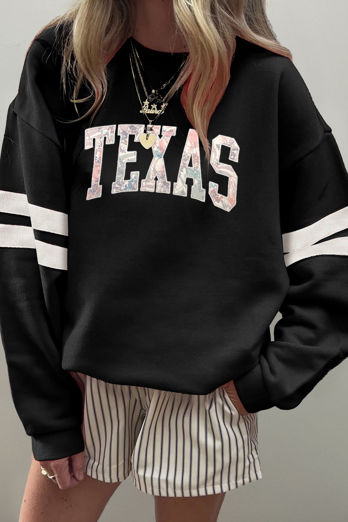 TEXAS Varsity Patchwork Sweatshirt