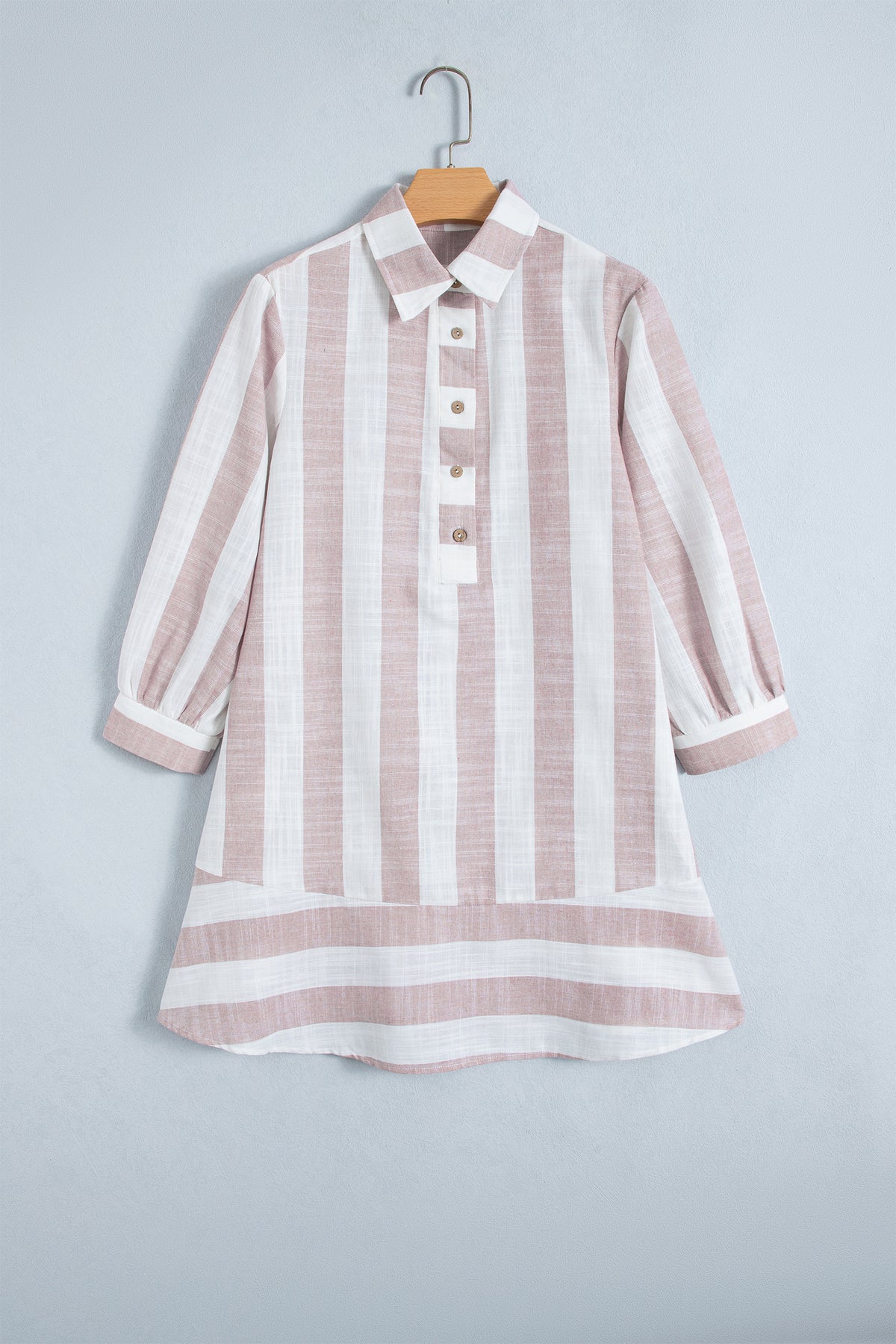 Sunday Stroll Striped Button-Front Dress