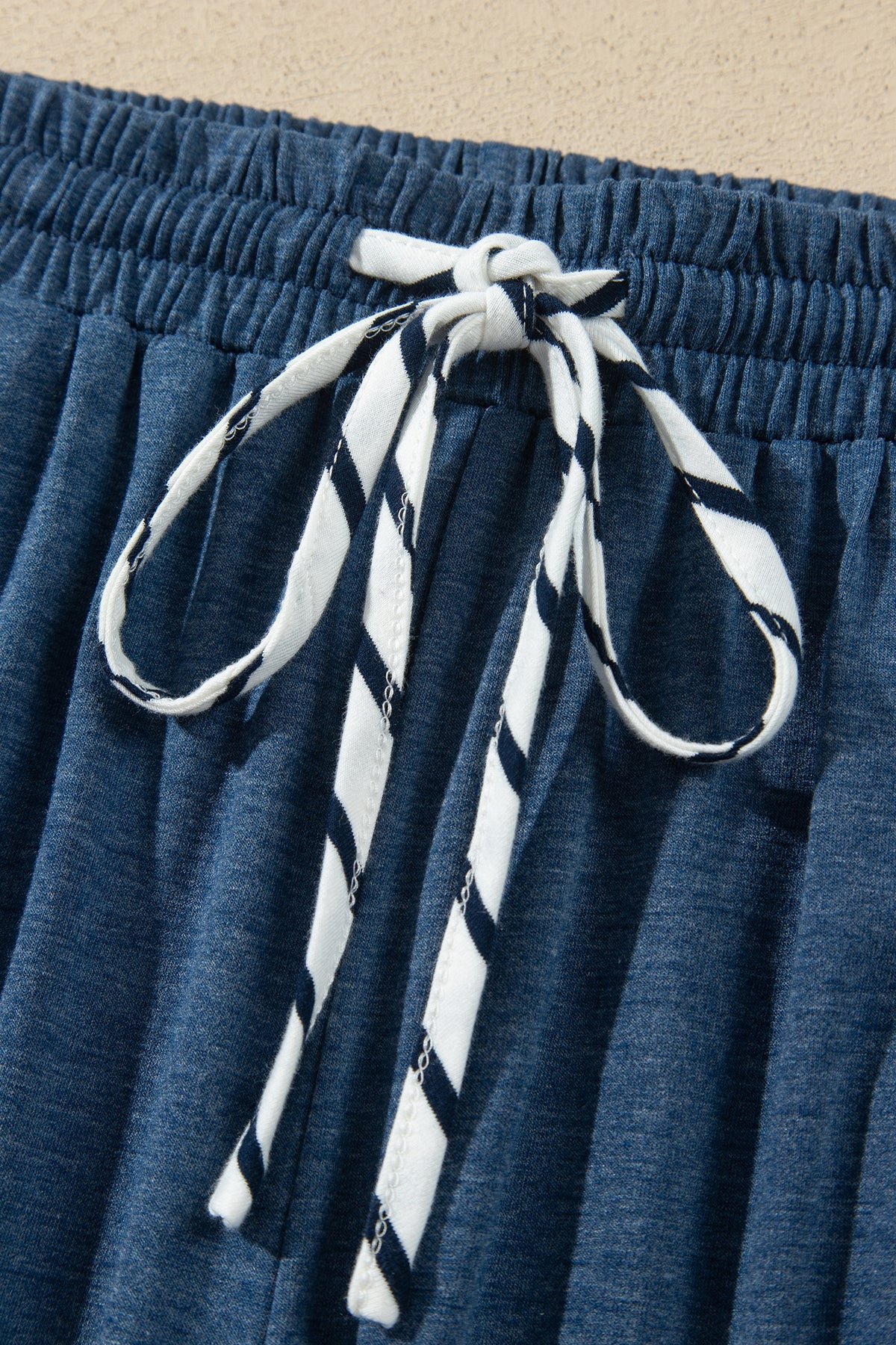 Blue Haven Striped & Ruffle Wide-Leg Pants Set