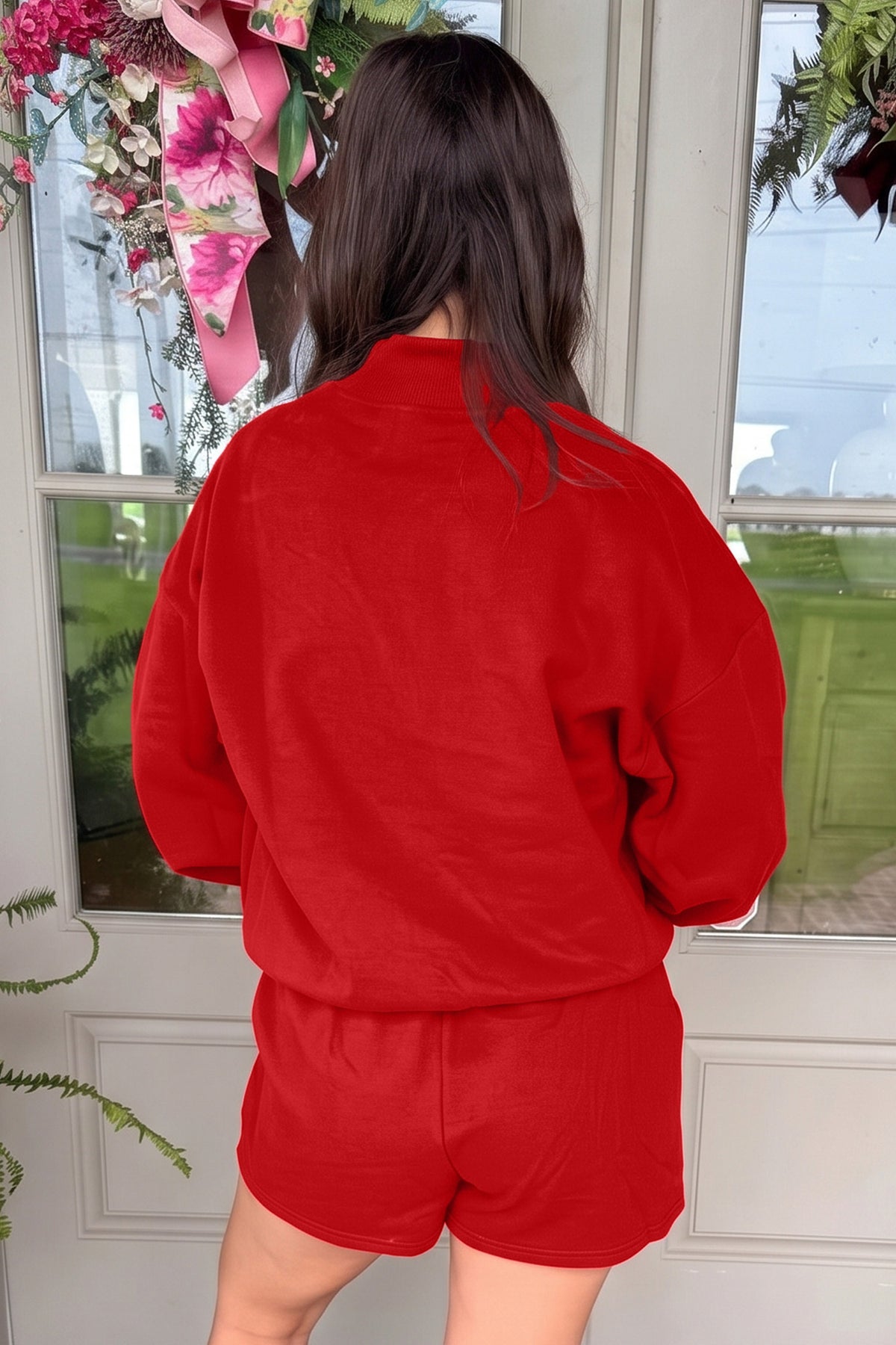 Merry & Bright Christmas Sweatshirt & Shorts Set