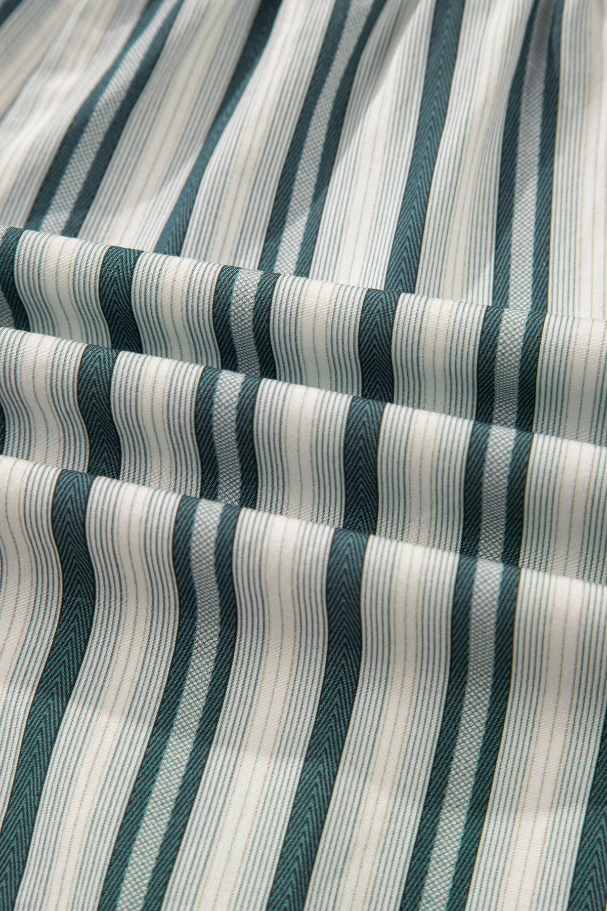 Gray Striped Cargo Pocket Shorts