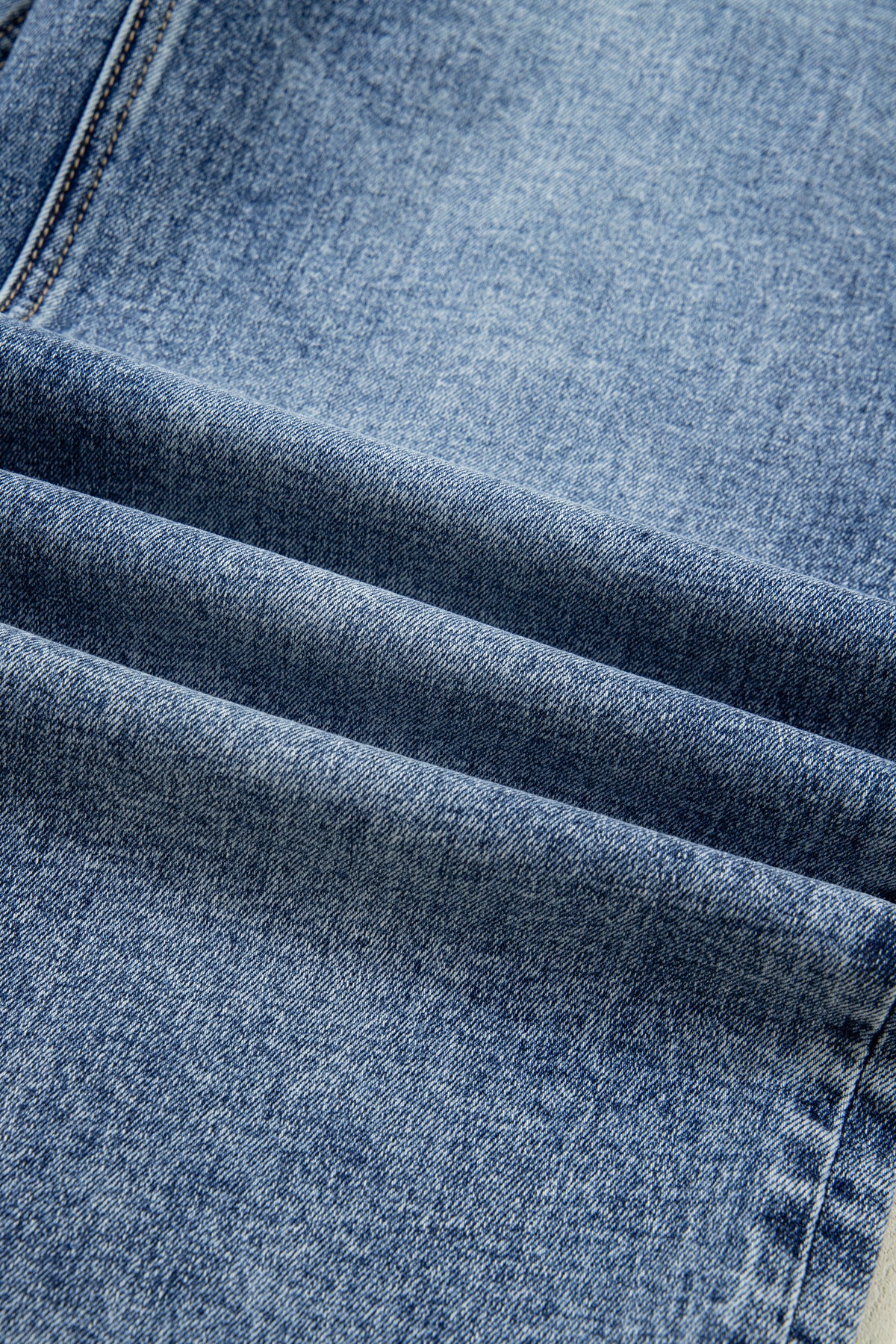 Ashleigh Blue Striped Cuffed Straight-Leg Jeans