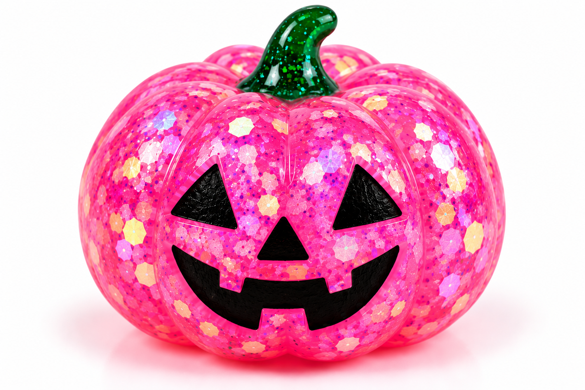 Glitter Jack-O’-Lantern Pumpkin Squishy